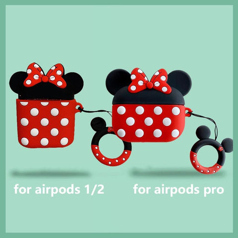 Image of Disney Mickey Minnie Mouse Protective Case for Airpods Pro 3D Silicone Case Cover for Airpods 2 Apple Earphones Skin - ALL GIFTS FACTORY