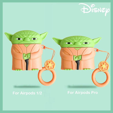 Image of Disney Star Wars Airpods Pro Airpods 2 Case 3D Silicone Baby Yoda Anime Cartoon Protective Case for Apple Earphones - ALL GIFTS FACTORY