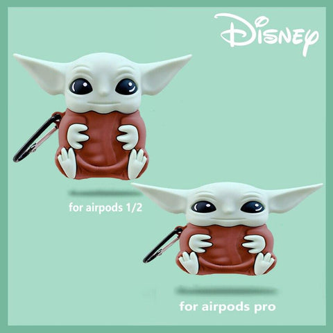 Image of Disney Star Wars Airpods Pro Airpods 2 Case 3D Silicone Baby Yoda Anime Cartoon Protective Case for Apple Earphones - ALL GIFTS FACTORY