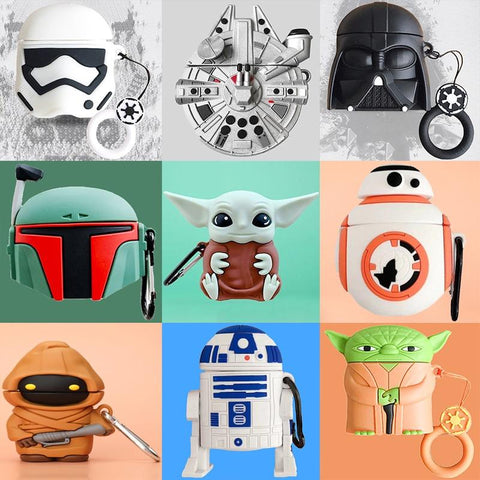 Image of Disney Star Wars Airpods Pro Airpods 2 Case 3D Silicone Baby Yoda Anime Cartoon Protective Case for Apple Earphones - ALL GIFTS FACTORY