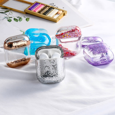 Image of Dynamic Liquid Case For AirPods Cases Glitter Liquid Cover For AirPod 2 Covers Protector For Air Pods Pro Bumper Hard Coque Etui - ALL GIFTS FACTORY
