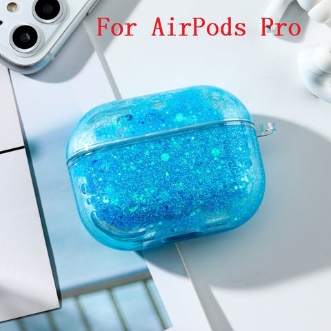 Image of Dynamic Liquid Case For AirPods Cases Glitter Liquid Cover For AirPod 2 Covers Protector For Air Pods Pro Bumper Hard Coque Etui - ALL GIFTS FACTORY