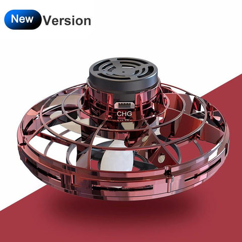 Image of Flynova Mini Drone LED UFO type Flying Helicopter spinner  Fingertip Upgrade Flight Gyro Drone Aircraft Toy Adult Kids Gift