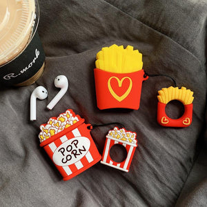 French fries Hamburg Chicken nuggets Apple pie Family bucket case for AirPods 1 2 - ALL GIFTS FACTORY