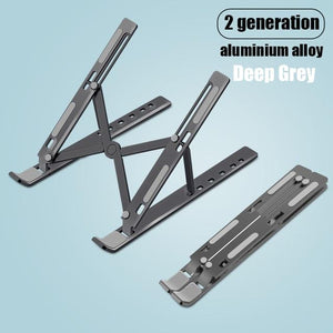 Laptop Stand for MacBook Pro Notebook Stand Foldable Aluminium Alloy Tablet Stand Bracket Laptop Holder for Notebook - ALL GIFTS FACTORY