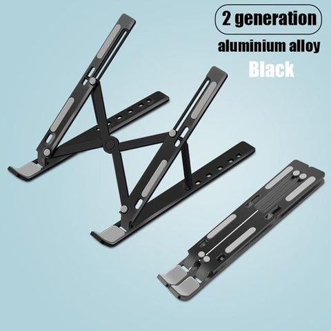 Image of Laptop Stand for MacBook Pro Notebook Stand Foldable Aluminium Alloy Tablet Stand Bracket Laptop Holder for Notebook - ALL GIFTS FACTORY