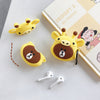 Giraffe brown bear wireless Airpods case - ALL GIFTS FACTORY