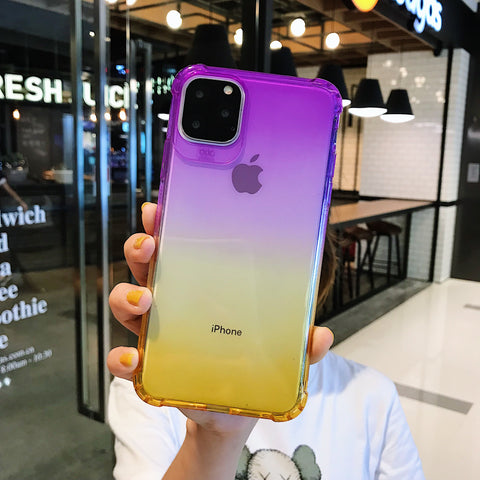 Image of Gradient Anti-Fall Phone Case for iPhone - ALL GIFTS FACTORY