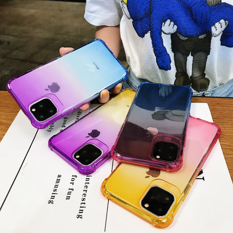 Image of Gradient Anti-Fall Phone Case for iPhone - ALL GIFTS FACTORY