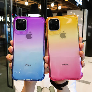 Gradient Anti-Fall Phone Case for iPhone - ALL GIFTS FACTORY