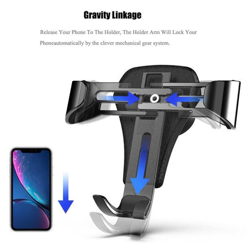 Image of Gravity Car Holder For Phone Air Vent Clip Mount