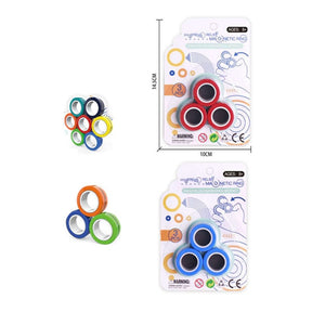 Magnetic Rings Fun Spin Toy - ALL GIFTS FACTORY