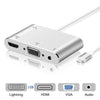 HDMI VGA to lightning adapter for Apple to Audio AV Multiple Digital Adapter Connector for iPhone X 8 for ipad ios 13 - ALL GIFTS FACTORY