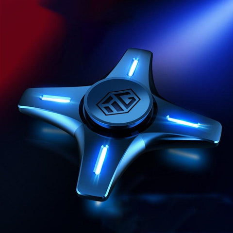 Image of Hand Spinner Luminous Light New Mute Bearing R188 Gift Box Fidget Alloy Metal Relief Stress Toy Senior Gyro Silent for Kids Xmas