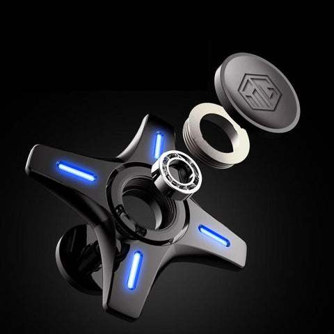 Image of Hand Spinner Luminous Light New Mute Bearing R188 Gift Box Fidget Alloy Metal Relief Stress Toy Senior Gyro Silent for Kids Xmas