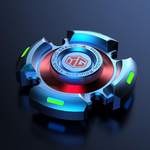 Image of Hand Spinner Luminous Light New Mute Bearing R188 Gift Box Fidget Alloy Metal Relief Stress Toy Senior Gyro Silent for Kids Xmas