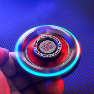 Hand Spinner Luminous Light New Mute Bearing R188 Gift Box Fidget Alloy Metal Relief Stress Toy Senior Gyro Silent for Kids Xmas