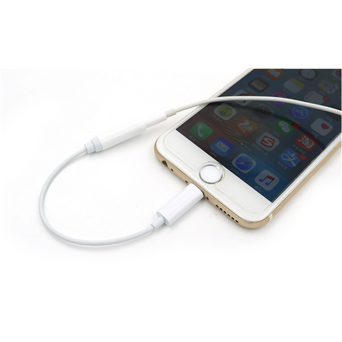 Image of Headphone adapter lightning to 3.5mm audio converter cable for iOS 11 - ALL GIFTS FACTORY