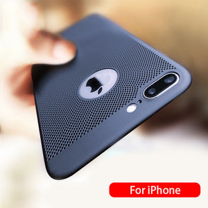 Hollow Heat Dissipation Hard PC Case Cover for iPhone - ALL GIFTS FACTORY