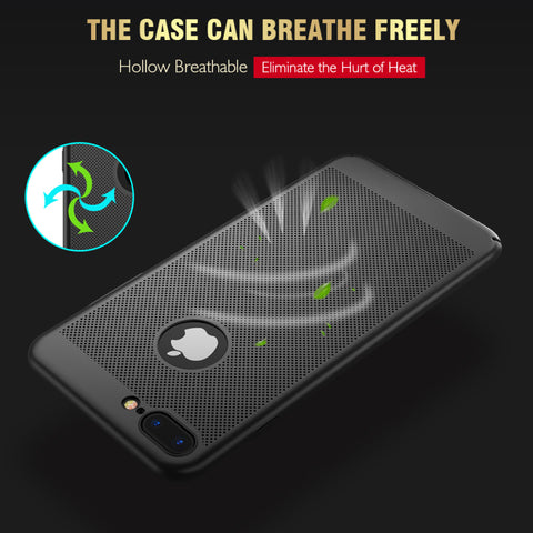 Image of Hollow Heat Dissipation Hard PC Case Cover for iPhone - ALL GIFTS FACTORY