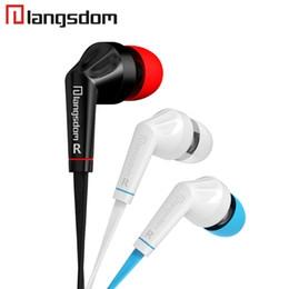 Flat wired Langsdom JD88 Earphones