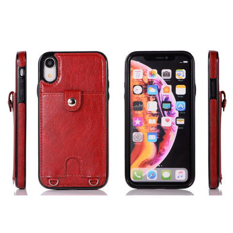 Image of Leather phone case cover with a belt - ALL GIFTS FACTORY