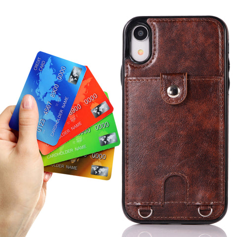 Image of Leather phone case cover with a belt - ALL GIFTS FACTORY