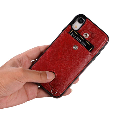 Image of Leather phone case cover with a belt - ALL GIFTS FACTORY