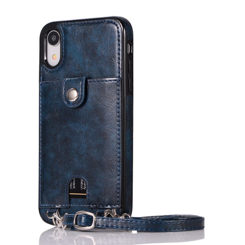 Image of Leather phone case cover with a belt - ALL GIFTS FACTORY