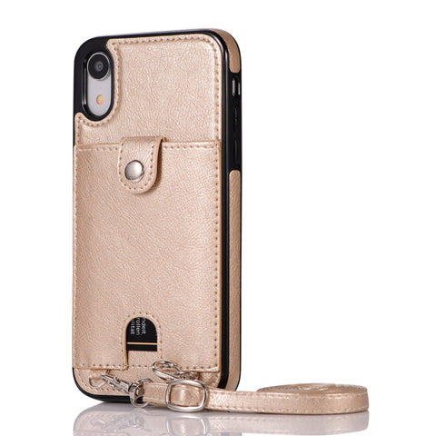 Image of Leather phone case cover with a belt - ALL GIFTS FACTORY