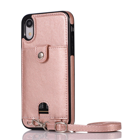 Image of Leather phone case cover with a belt - ALL GIFTS FACTORY