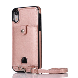 Leather phone case cover with a belt - ALL GIFTS FACTORY