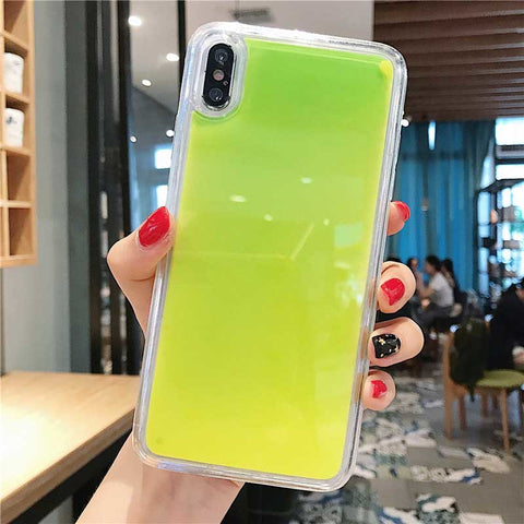 Image of Luminous liquid quicksand phone case - ALL GIFTS FACTORY