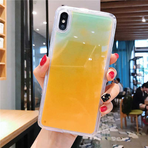 Image of Luminous liquid quicksand phone case - ALL GIFTS FACTORY