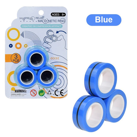 Image of fingears magnetic rings anti stress fidget for gamesFinger Game Attention Training Finger Fidget Roller Adult Kids