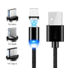 Magnetic USB Cable Fast Charging For Iphone TYPE-C Micro USB Android - ALL GIFTS FACTORY