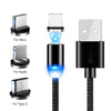 Magnetic USB Cable Fast Charging For Iphone TYPE-C Micro USB Android - ALL GIFTS FACTORY