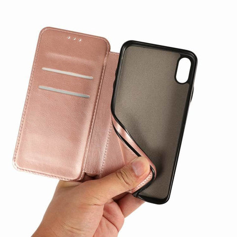 Image of Magnetic suction leather phone case - ALL GIFTS FACTORY