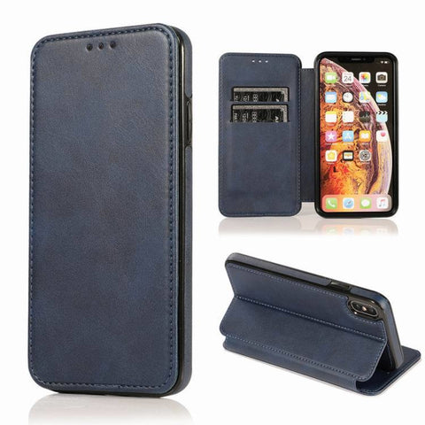 Image of Magnetic suction leather phone case - ALL GIFTS FACTORY