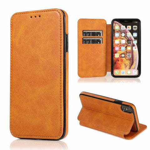 Image of Magnetic suction leather phone case - ALL GIFTS FACTORY