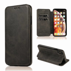 Magnetic suction leather phone case - ALL GIFTS FACTORY