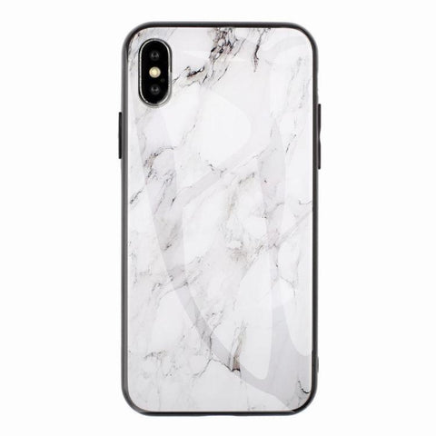 Image of Marble Hard Tempered Glass phone case - ALL GIFTS FACTORY