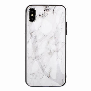 Marble Hard Tempered Glass phone case - ALL GIFTS FACTORY