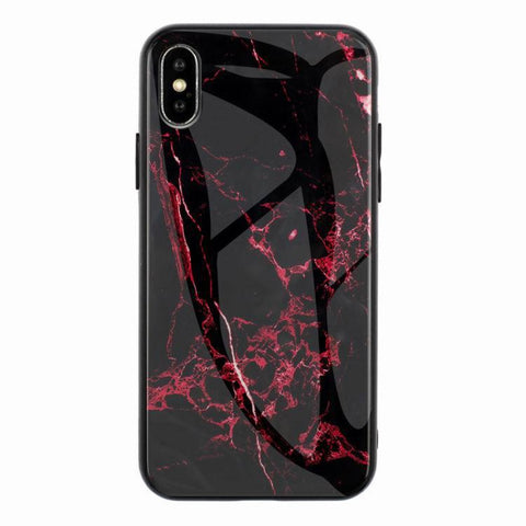 Image of Marble Hard Tempered Glass phone case - ALL GIFTS FACTORY