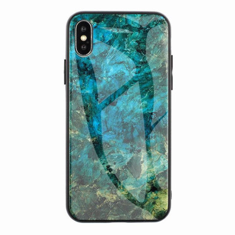 Image of Marble Hard Tempered Glass phone case - ALL GIFTS FACTORY