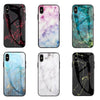 Marble Hard Tempered Glass phone case - ALL GIFTS FACTORY