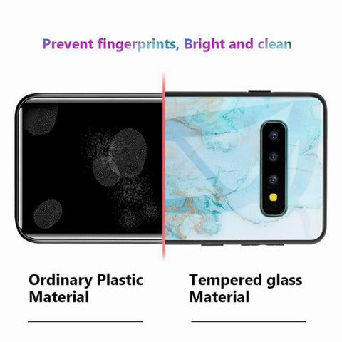 Image of Marble glass shatterproof phone case for Samsung - ALL GIFTS FACTORY