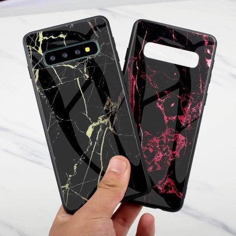 Image of Marble glass shatterproof phone case for Samsung - ALL GIFTS FACTORY