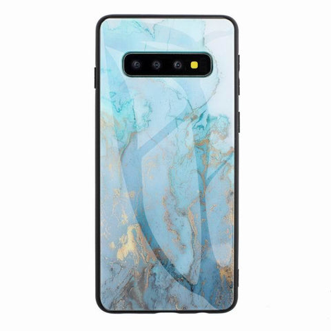 Image of Marble glass shatterproof phone case for Samsung - ALL GIFTS FACTORY