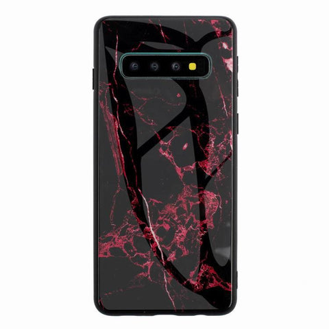 Image of Marble glass shatterproof phone case for Samsung - ALL GIFTS FACTORY